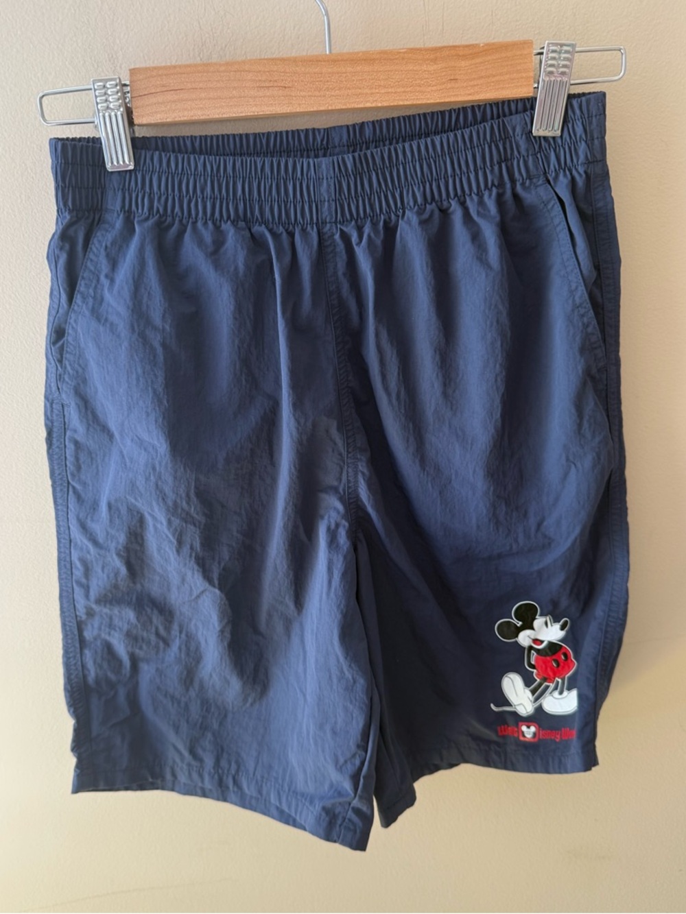Disney athletic shorts blue Mickey Mouse swim trunks 11/12